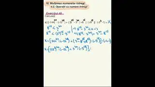 Ex 45, 46, 47, 48, 49 / pag 95-97 (Operatii cu nr. întregi- Integer operations)