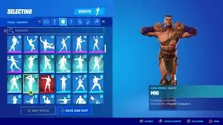 Menace Skin Showcase with All Fortnite Dances & Emotes