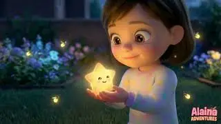 Alaina and the Shiny Little Star ✨🌙✨#ai #india #trending #trendingshorts #viral #cartoon 