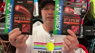 YONEX POLY TOUR FIRE TENNIS STRING. THE STRING OF ELENA RYBAKINA. WHAT A SURPRISE!!