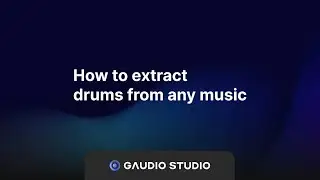How to extract drums from any song
