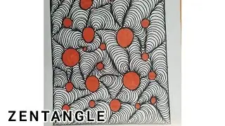 Relaxing Zentangle Art🥰|Best mind relaxing art|#najoosworld #zentangleart #videos