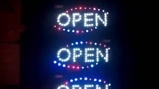 Tulisan Lampu Led Sign display OPEN PESANAN 5 UNIT- LIKE RUNNING TEXT
