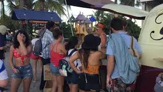Sampling Yuengling Golden Pilsner at Riptide Music Festival 2019
