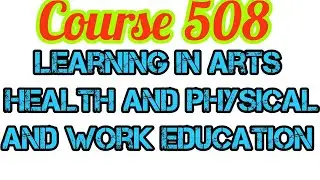 Course 508 Nios deled English lecture.