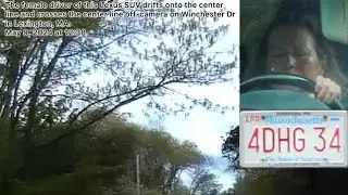 4DHG34 Driver of Lexus Drifts onto Double Line in Lexington MA