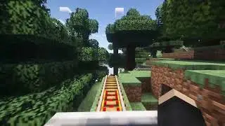 My Minecart Ride on the Taiga (First-Person View)