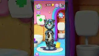 Tommy's Bubbly Bath Adventure#shortsfeed #talkingtom