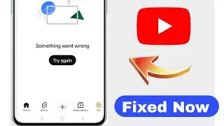 YouTube home page something went wrong try again | YouTube something went wrong problem 