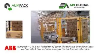 Aumpack Robotic Palletizer - 2-In-2-Out Solution