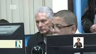 Presidente de Cuba visitó en La Habana el Hospital Universitario Clínico-Quirúrgico Manuel Fajardo