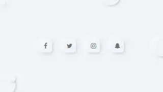 Neomorphism Social Media Icons | HTML AND CSS TIPS AND TRICKS