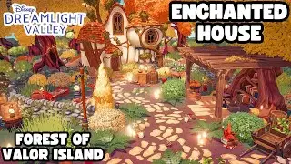 EASY ENCHANTED HOUSE//FOREST OF VALOR FLOATING ISLAND DESIGN//SPEED BUILD//DISNEY DREAMLIGHT VALLEY