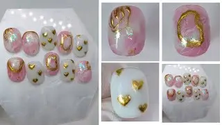 Простой маникюр ко Дню святого Валентина 💗 Урок для начинающих
