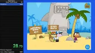 Poptropica Shark Tooth Island Speedrun - 0:49