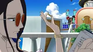 Franky lost 3 times to Ussop in shooting targets. | Robin lost bet to nami