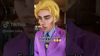 Evantube Caught Lookmaxing #fyp #evantube #jojo #jojobizarreadventure #anime #cosplay
