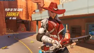 Overwatch Dafran Playing Ashe Like F.cking Human Aimbot -POTG-