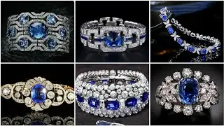 50+ sophisticated and very expensive blue sapphire diamond bracelet style 2023💎