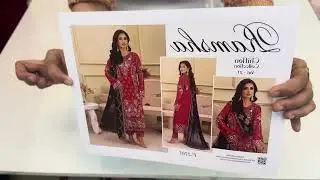 Ramsha latest luxury chiffon heavy emb suits vol-27✨price -3650/-☎️8445012262