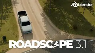 Roadscape 3.1 (Road Generator for Blender 4.4)  - Main Overview