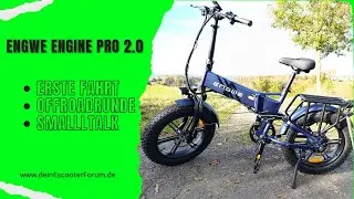 Engwe Engine Pro 2.0 Erste Fahrt / Offroadrunde + Smalltalk / 75Nm hauen richitg einen raus