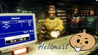 夜になると不気味な客が来るスーパーマーケットで働くホラーゲーム【HELLMART】