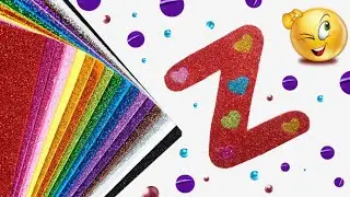 How to make Glitter sheet letter | Glitter Sheet hacks | Alphabet letters cutting | letter Cutting