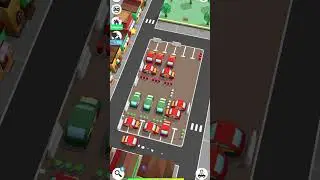 How to properly exit a crowded parking lot without an accident.  #gameparking #androidgames #parking