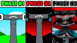All phrases in new Sprunki OC of T (from alphabet lore): from phase 1 to phase 3 
