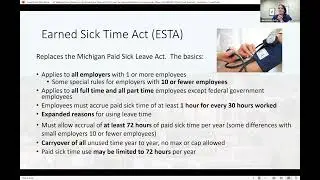 Earned Sick Time Act (ESTA) & the Improved Workforce Opportunity Wage Act (IWOWA)