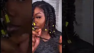 Twist out using Clips ins for natural hair #twistout #clipins #naturalhair