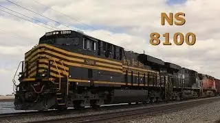 NS 8100 West, the Nickel Plate Road Heritage Engine on 3-25-2014