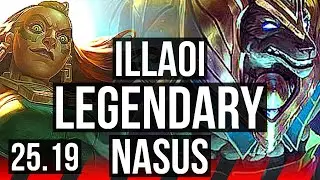 ILLAOI vs NASUS (TOP) | Legendary | EUW Diamond | 25.19