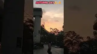Autumn's sky 🍂 💫🍁#beautiful nature. #autumnsky#love#shortsAutumn Sunset#purplesky#naturelovers
