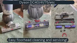 Dyson DC41, DC40, DC50 etc - Floorhead servicing how-to!