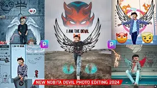 New Nobita Devil Photo Editing 2024 | Nobita Face Photo Editing | Devil Wings Photo Editing