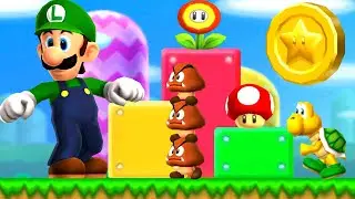 New Super Luigi Bros 2 3DS &mdash; Часть 1 &mdash; Мир 1 &mdash; 100% прохождение