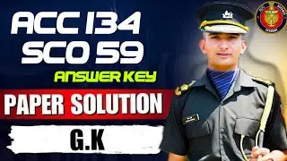 ACC 134 GK PAPER SOLUTION| ACC 134 ANSWER KEY | ACC EXAM QUESTION PAPER