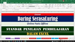 STANDAR PENILAIAN PEMBELAJARAN DALAM EXCEL