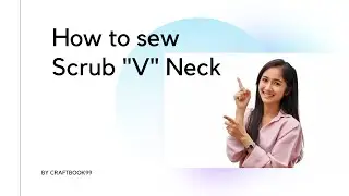 Scrub V Neck Sewing
