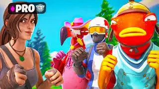 4 YouTubeurs ont ESSAY&Eacute; de battre un Joueur PRO Fortnite!