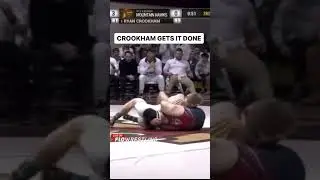 Lehigh freshman #1 Ryan Crookham needed a late takedown to get by Penn&rsquo;s #13 Michael Colaiocco!