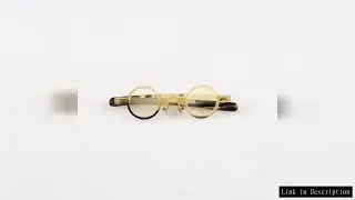 Man Women's Glasses Frames Unique Round Vintage Optical Eyeglasses Retro Handmade Honey Black Horn P