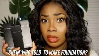 SHEIN | SHEGLAM FOUNDATION REVIEW ON DARKSKIN