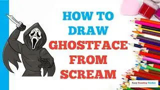 How to Draw Ghostface from Scream: Easy Step by Step Drawing Tutorial for Beginners