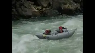 Corkscrew rapid on the Cahabon River in Guatemala