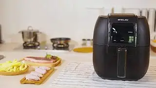 Prime Day ENKLOV Air Fryer 5.5QT XL (Recipe Guide Included) ENKLOV 12 in 1 Digital Display Control