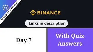 Binance Learn & Earn Day 7 with quiz answers