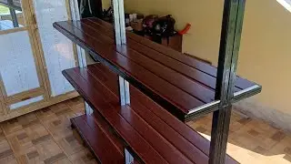 BIKIN RAK GONDOLA MINI MARKET DARI HOLO BAJA RINGAN PART 2
